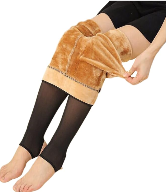 CALZA PANTYS EFECTO PIEL CON POLAR