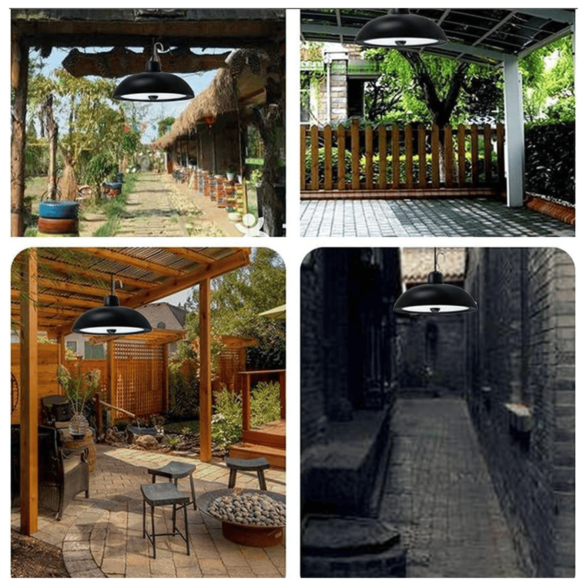 Lampara Colgante LED Solar + Control