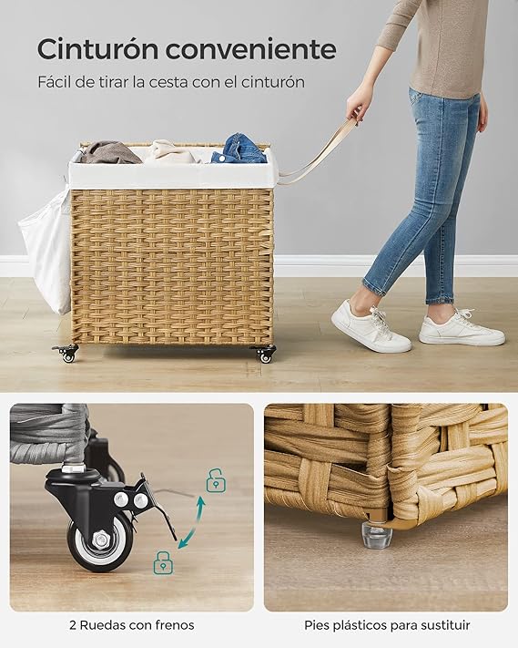 Carrito para ropa y lavado